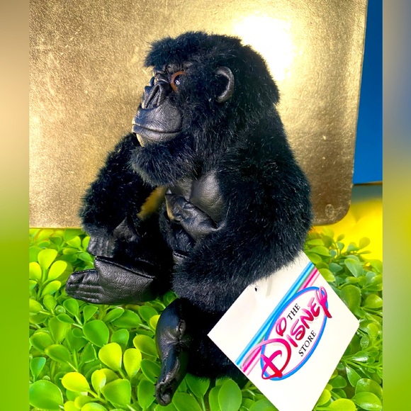 DISNEY STORE NWT VINTAGE 1990s MIGHTY JOE YOUNG BLACK GORILLA BEAN BAG PLUSH - Picture 6 of 13